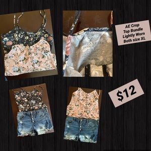 Bundle of AE crop tops